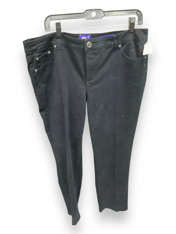 Jeans Straight By Just My Size In Black, Size: 18