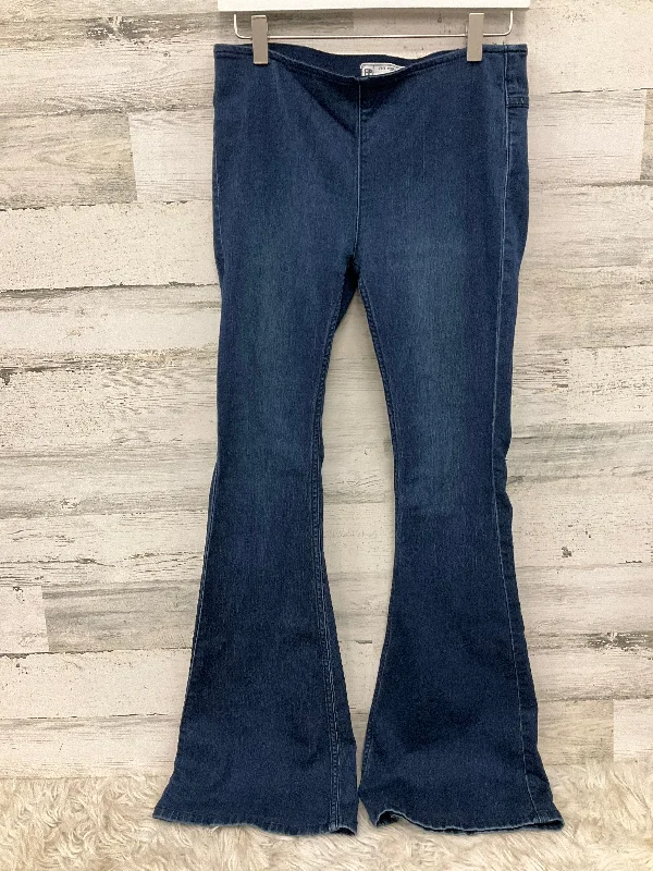 Jeans Flared By Free People In Blue, Size: 4